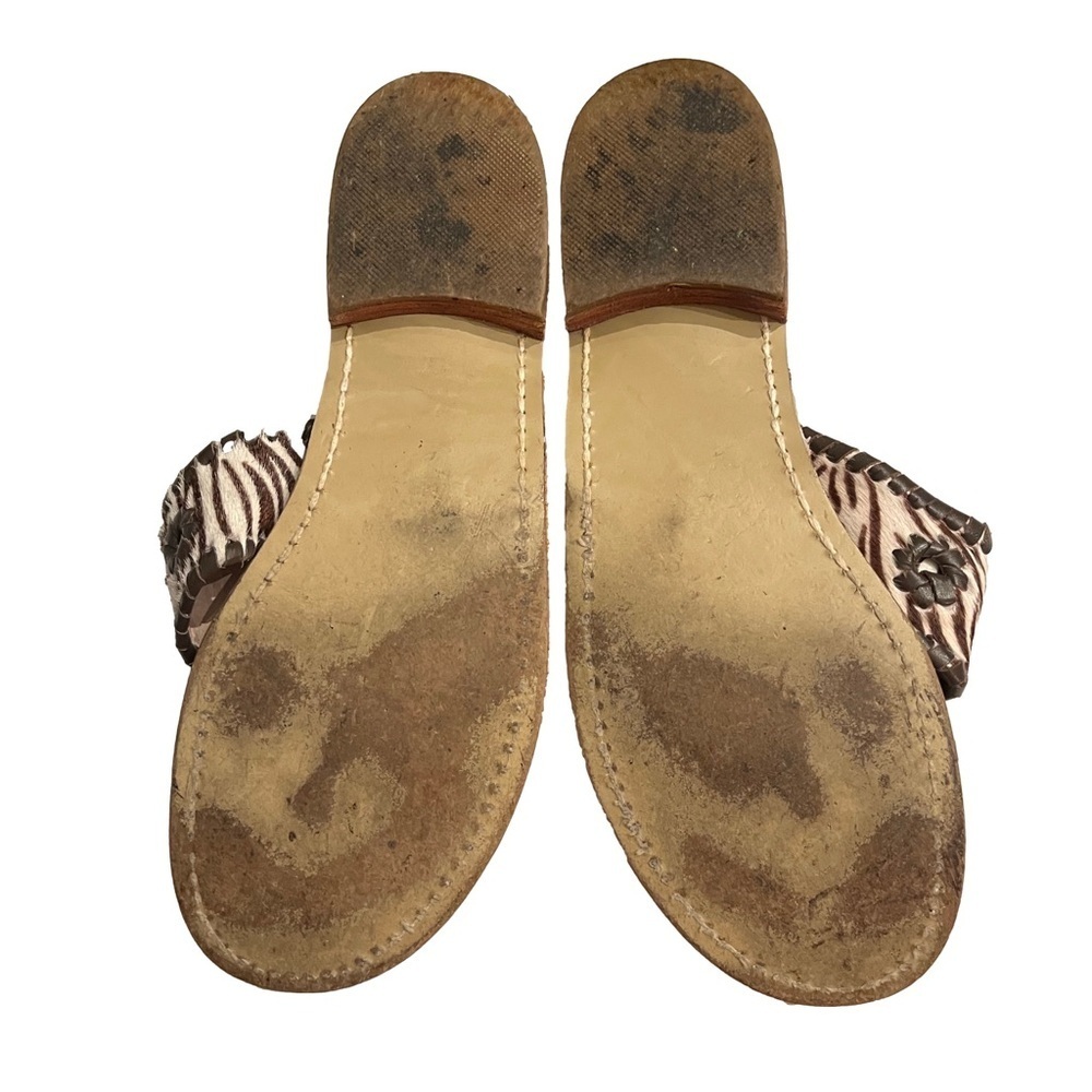 Jack Rogers Zebra Print Sandals 7m - Picture 3 of 6